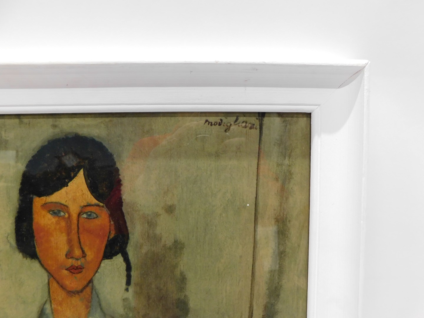 After Amadeo Modigliani. Gypsy woman with baby, coloured print, 61cm x 36cm. - Image 2 of 2