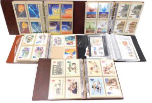 A quantity of first day covers, and a large number of postal issue cards. (5 albums)