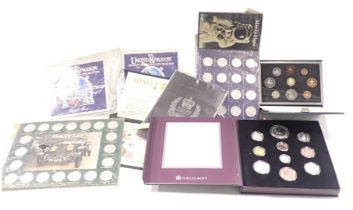 Collectors coin packs, comprising The Queen Elizabeth II 1953 Coronation coin and commemorative stam