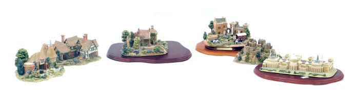 Five Lilliput Lane cottages, to include Scotney Castle Garden, Appleby Fair, Harvest Home, The Royal