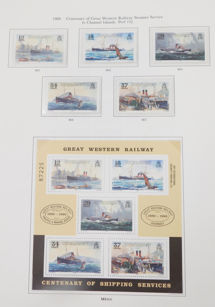 Stamps.- Guernsey.- a comprehensive mint collection in two albums, hingelessly mounted - Bild 3 aus 5