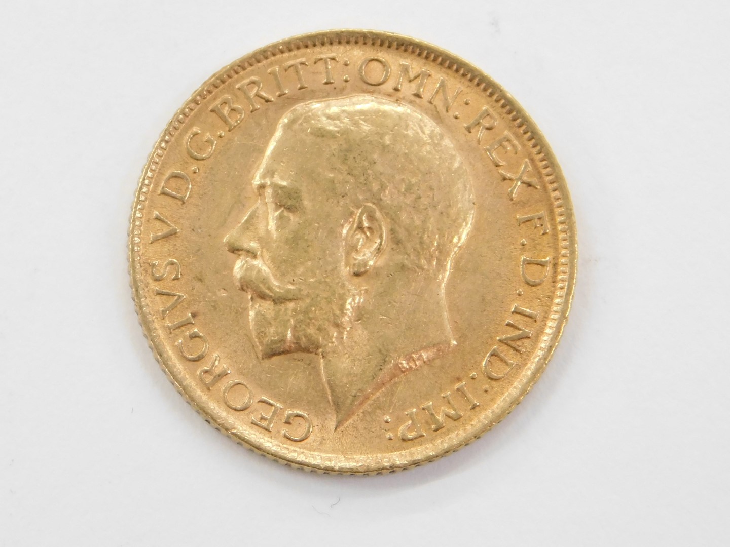 A George V full gold sovereign, dated 1913. - Bild 2 aus 2