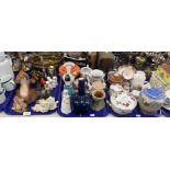 Decorative china and effects, to include Royal Worcester Evesham pattern condiment jar and cover, sm