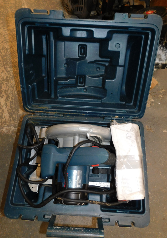 A Bosch GKS 190 circular saw, in carry case.