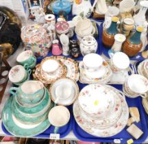 Various part teawares, to include Royal Albert Empire, Oriental style teapot, lacking handle, etc. (