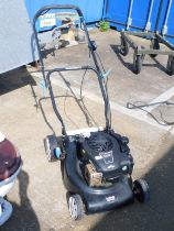 A Macallister Briggs and Stratton 450 E series petrol lawn mower. Buyer Note: VAT payable on the ha