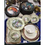 An Imperial bone china part tea service, together with various Baltic related collectors plates, etc