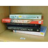 Various books, comprising The Ultimate Book of Dinosaurs, AA Book of The British Countryside, Illust