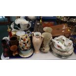 Decorative china and effects, to include a Royal Albert Old Country Roses bud vase, various collecto