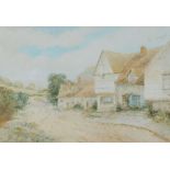 Ernest T. Potter (19thC/20thC). Country cottage, watercolour, signed and dated, 30cm x 45cm.