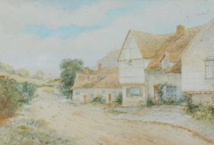 Ernest T. Potter (19thC/20thC). Country cottage, watercolour, signed and dated, 30cm x 45cm.