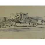 Bernard Kay (1927-2021). Antibes, drawing, titled and dated 1955, 23cm x 30cm.