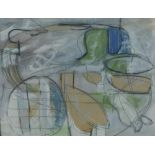 David Holmes (1940-2010). Composition 7, mixed media, signed, dated (19)77, titled verso, 20cm x 25c