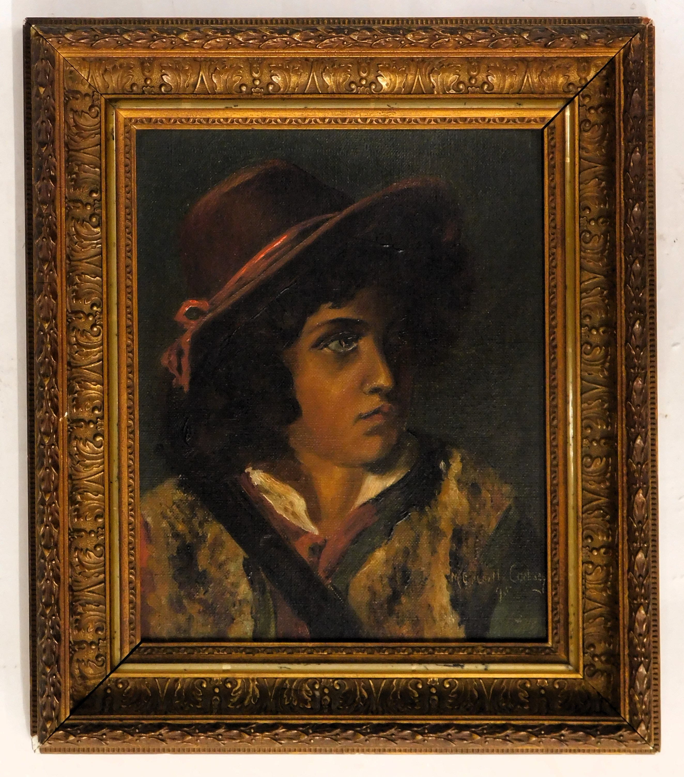 May Louise Greville Cooksey (1878-1943). Portrait of a Continental Gentleman, oil on canvas, signed - Image 2 of 4