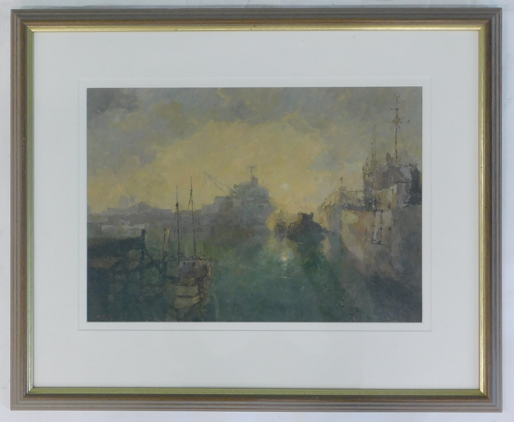 Malcolm Mason (20thC). Harbour scene, oil on canvas (laid on board), signed and dated (20)04, 29cm x - Image 2 of 5