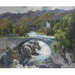 John Samuel Loxton (1903-1969/71). Old Bridge, Invermoriston, Scotland, oil on board, signed, 50cm x