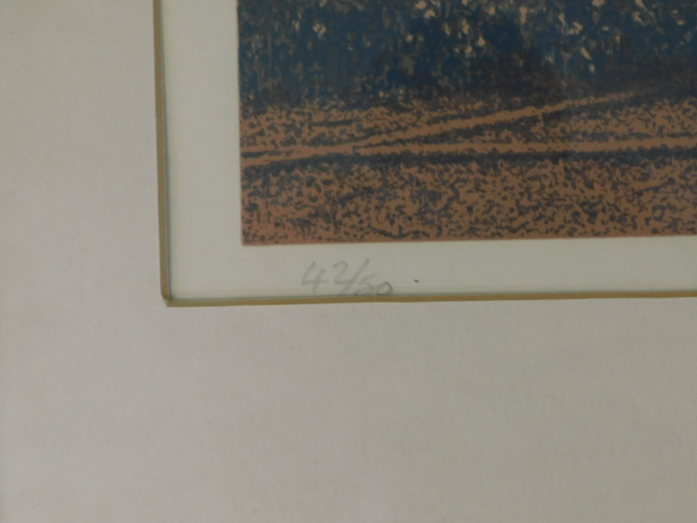 Mark Millmore (b.1956). Saqqara, artist signed limited edition print, 42/50, 23cm x 47cm. - Bild 5 aus 7