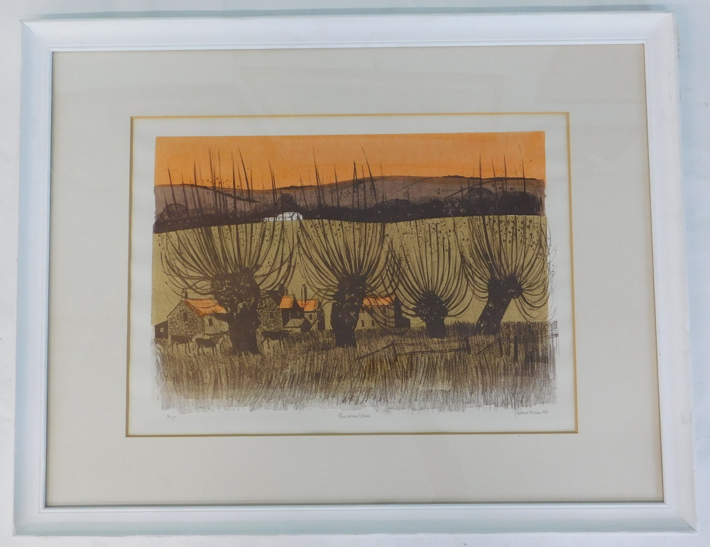 Robert Taverner. Four Willows and Dams, artist signed limited edition colour lithograph, 30/75, 44cm - Image 2 of 7