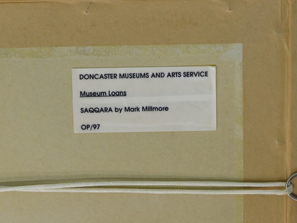 Mark Millmore (b.1956). Saqqara, artist signed limited edition print, 42/50, 23cm x 47cm. - Bild 7 aus 7