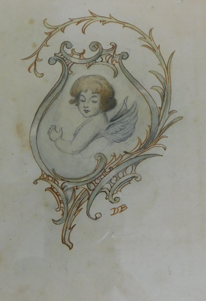 Lady Diana Beauclerk (1734-1808). Cherubs, watercolour - three, initialled, 18cm x 14cm (3). - Image 4 of 8