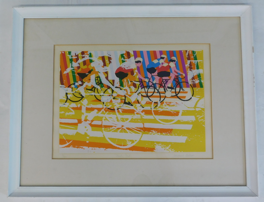 Michael Stokoe (b.1933). Flash past yellow, artist signed and titled, 17/50, 44cm x 60cm. - Bild 2 aus 7