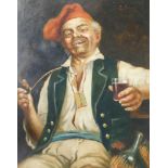 D. Salvati (19thC/20thC). Inn Man, oil on canvas, signed, 52cm x 41cm.