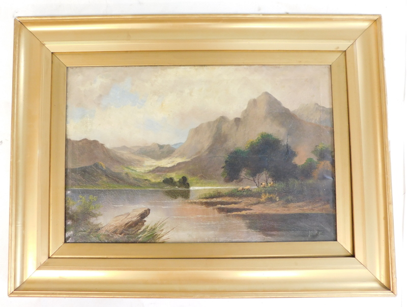 Jack M. Ducker (1877-1968). River landscape, oil on canvas, signed, 39.5cm x 60cm. - Image 2 of 4