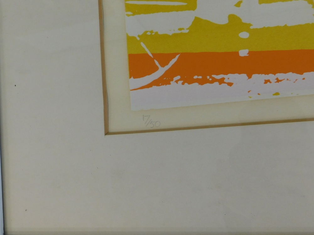 Michael Stokoe (b.1933). Flash past yellow, artist signed and titled, 17/50, 44cm x 60cm. - Bild 5 aus 7