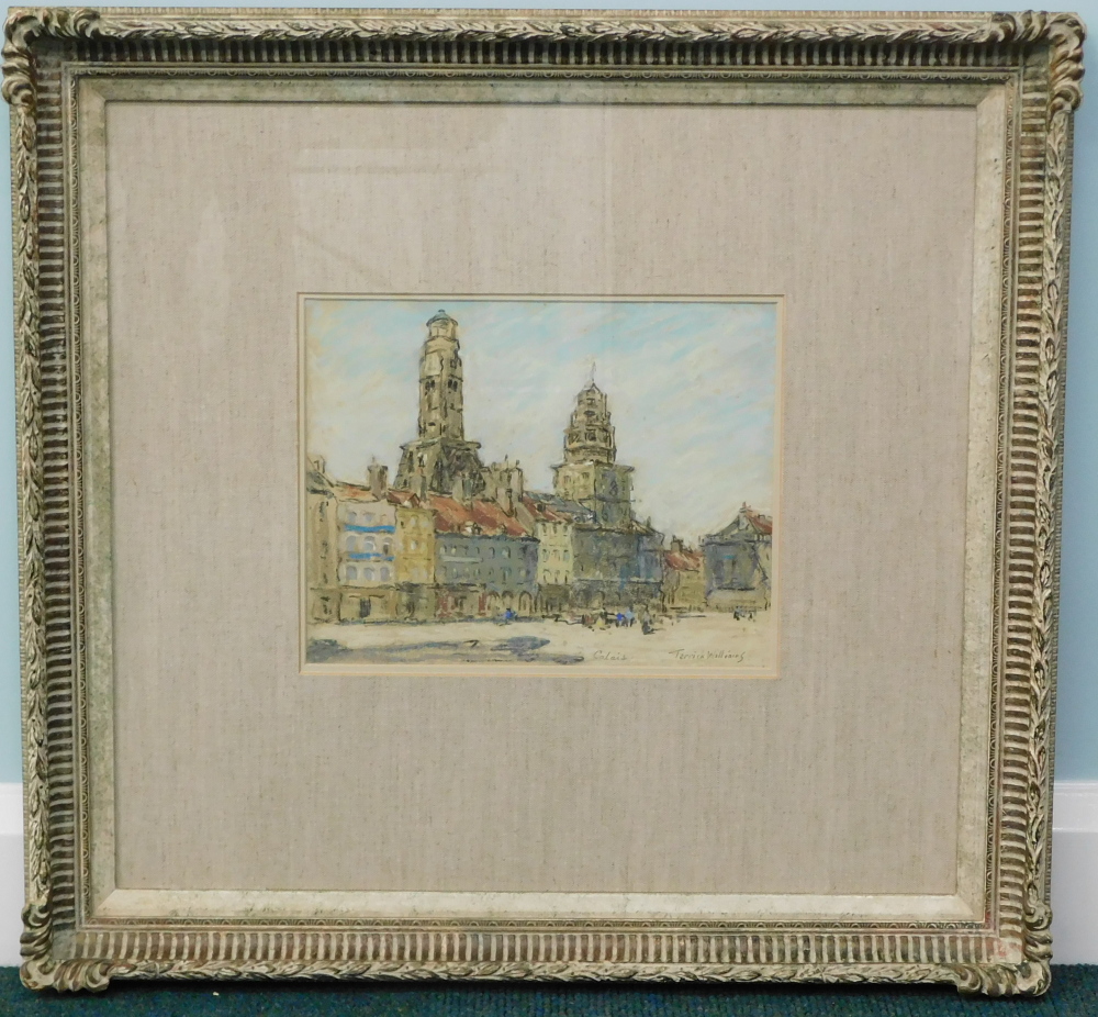 Terrick John Williams (1860-1936). Calais, pastel, signed and titled, 23cm x 29cm. - Image 2 of 4