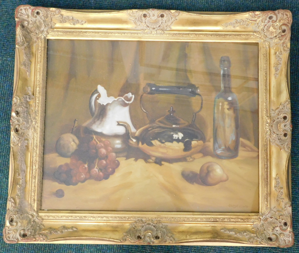 Charles F. Knox. Fruit still life, oil on canvas, signed, 39.5cm x 49.5cm. - Bild 2 aus 4