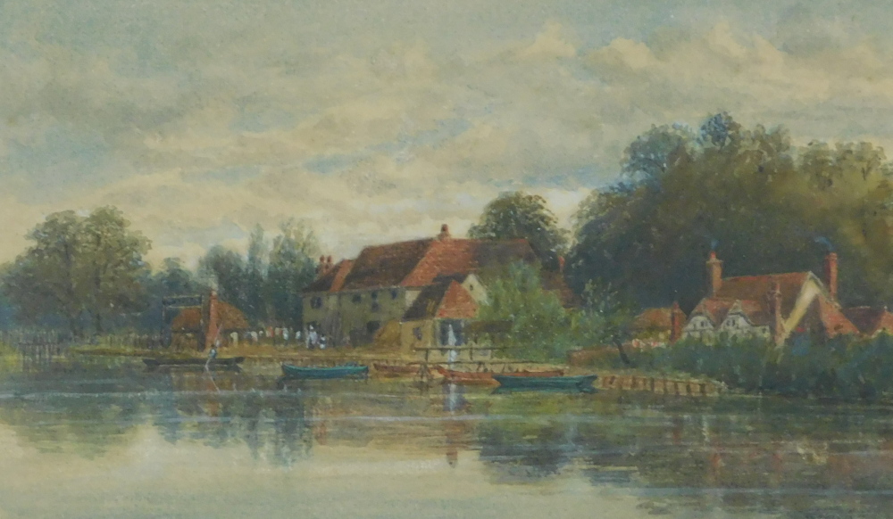 ?. Carter. The White Swan Inn, Pangbourne, Berkshire, watercolour, inscribed verso, 20cm x 32cm.