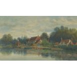 ?. Carter. The White Swan Inn, Pangbourne, Berkshire, watercolour, inscribed verso, 20cm x 32cm.