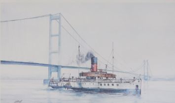 David C. Bell (b.1950). Humber Heritage, artist signed limited edition coloured print, 30cm x 49cm.