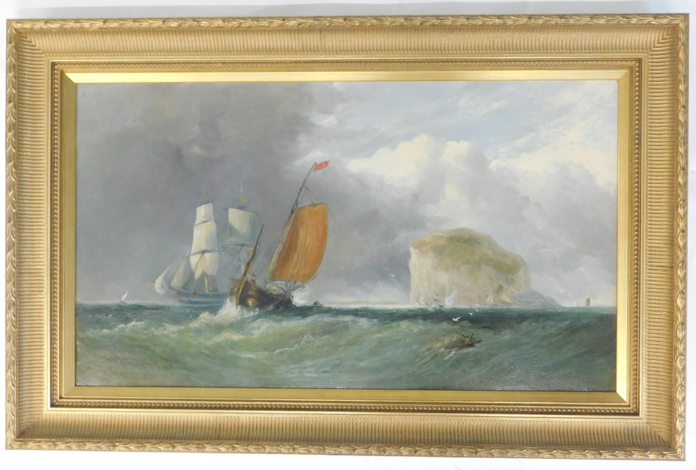 John Henry Oswald (1843-1895). Blowing Fresh of the Boss, oil on canvas, signed and titled verso, 40 - Image 2 of 5