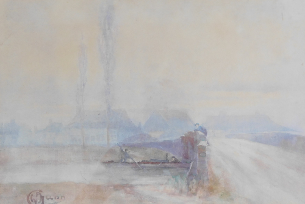 William Archibald Gunn (1877-1966). Potter Heigham Bridge, watercolour, signed, 23cm x 33cm.