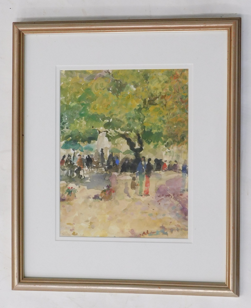 Malcolm Mason (20thC). Park scene, watercolour, signed and dated(20)04, 26cm x 20cm. Label verso Gad - Image 2 of 5