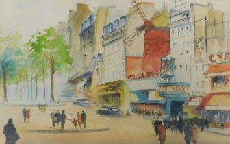 Fernand Guignier (1902-1980). Paris, watercolour, signed and titled, 23cm x 35cm.