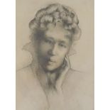 Hildegard Margaret Field (19thC/20thC). Mrs Bertha Field, pencil drawing, signed and titled verso, 2