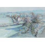 Peter R Lockwood (20thC). Chadsley Belphe, watercolour, signed and dated (19)76, 36cm x 54cm.