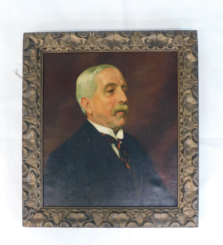Charles Henry Harrison Burleigh (187-1956). Portrait of a gentleman, oil on canvas, signed, 51cm x 4 - Image 2 of 5
