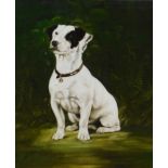 K.R. Tracey. Spot dog, oil on canvas, signed, 30cm x 25cm.