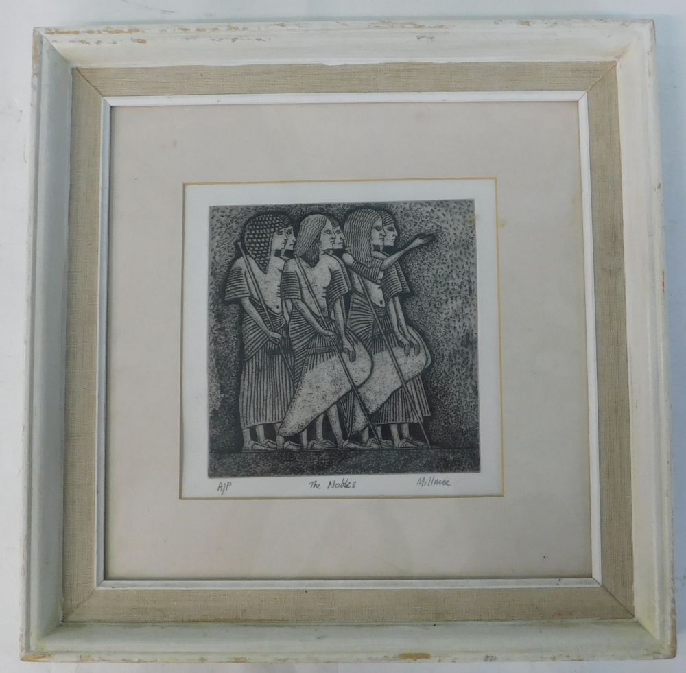 Mark Millmore (b.1956). The Nobles, artist signed, titled etching, 20cm x 20cm. - Bild 2 aus 5