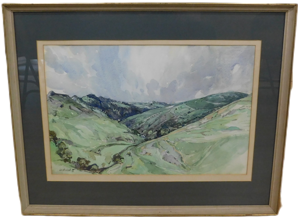 P. Lockwood. Landscape, watercolour, signed and dated (19)76, 36cm x 53cm. - Image 2 of 5