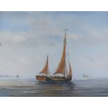 Peter Ridgeway (20thC School). Fishing boat, oil on canvas, signed, 49.5cm x 59.5cm.