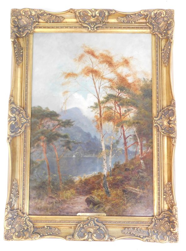 William A Hales (19thC/20thC). New Killarney, oil on canvas, signed, 75cm x 50cm. - Image 2 of 5