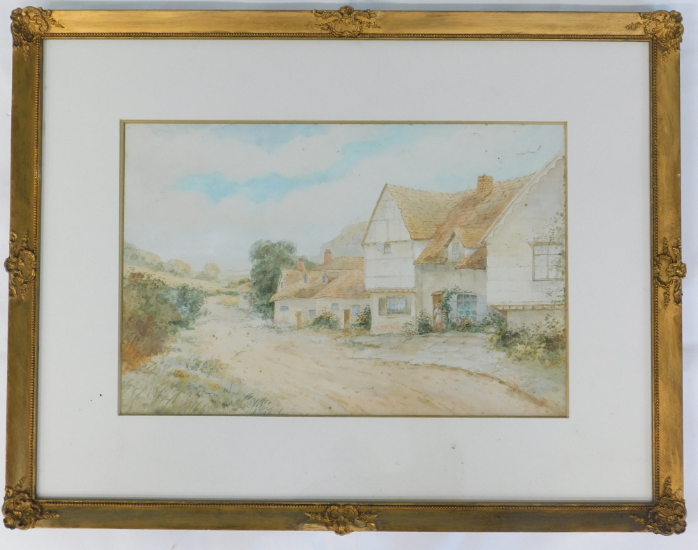 Ernest T. Potter (19thC/20thC). Country cottage, watercolour, signed and dated, 30cm x 45cm. - Bild 2 aus 5