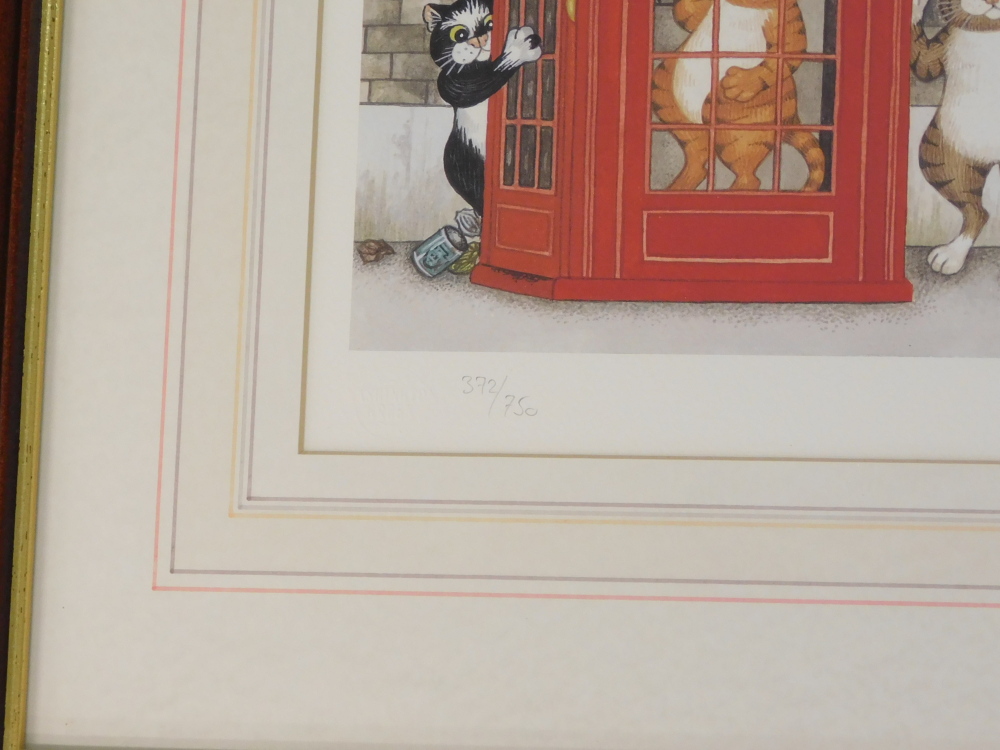 Linda Jane Smith (b.1962). Love on the Line, artist signed, titled limited edition coloured print, 3 - Image 4 of 6