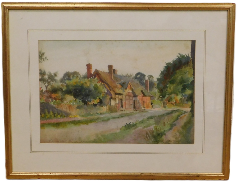 Wilfred C. Hawthorne (1877-1955). Evening glow Stoneleigh, watercolour, signed and titled, 23cm x 35 - Image 2 of 5