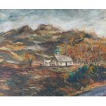 20thC Irish School. Woodland cottage, oil on canvas, 49cm x 59.5cm.