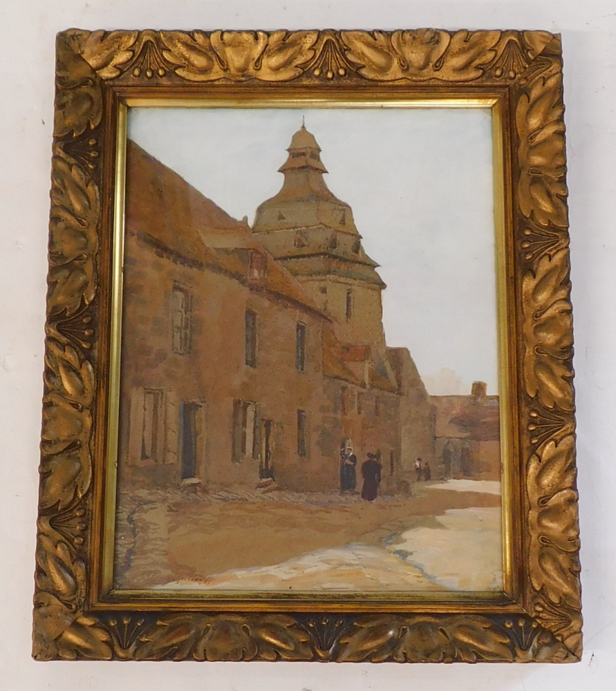 Edward Fuller Maitland (1859-1944). A Village Street, Brittany, watercolour, signed and titled verso - Image 2 of 6